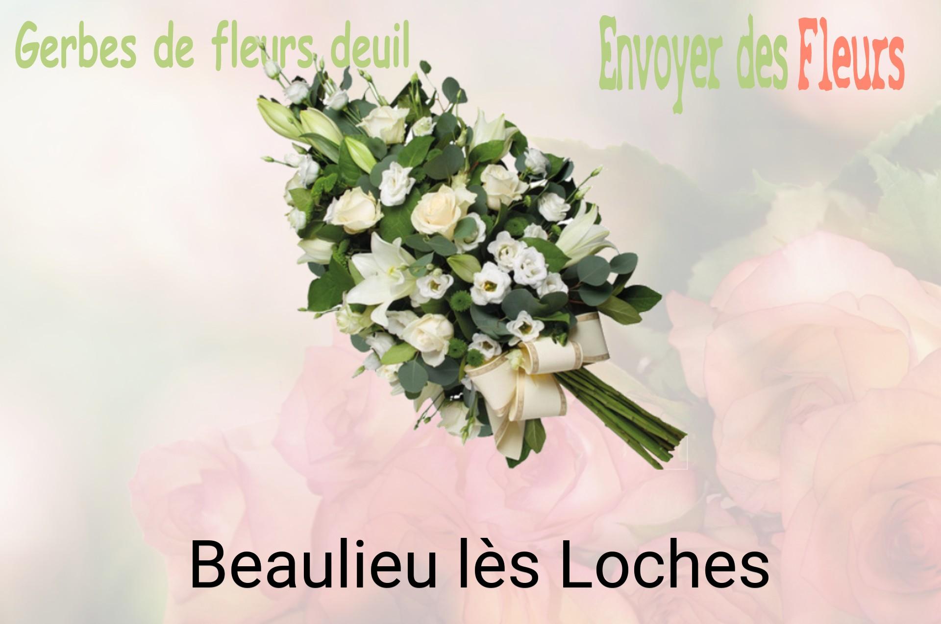 Gerbe de fleurs de deuil livrée à Beaulieu-lès-Loches